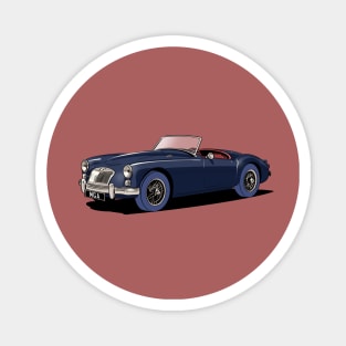 Classic MG MGA Roadster in blue Magnet